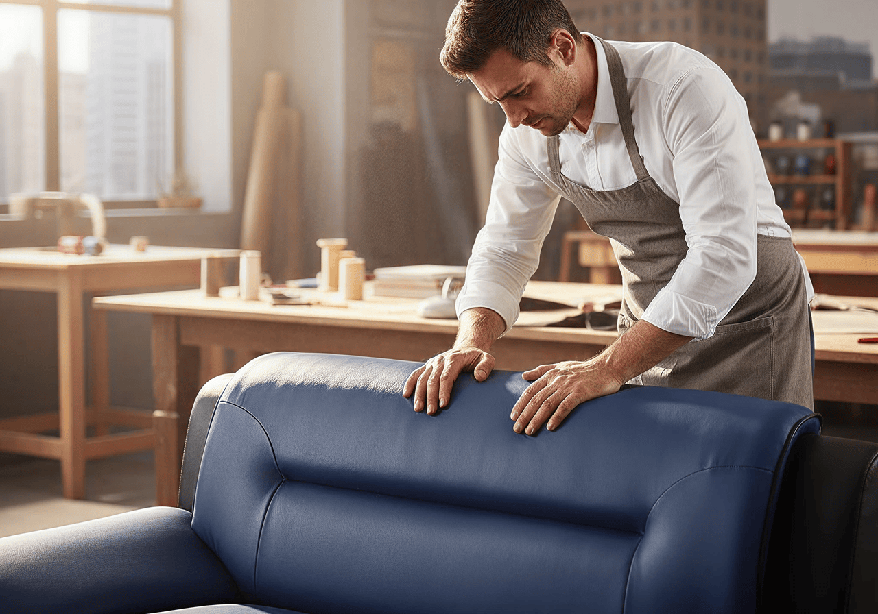 Navy sofa furniture upholstery